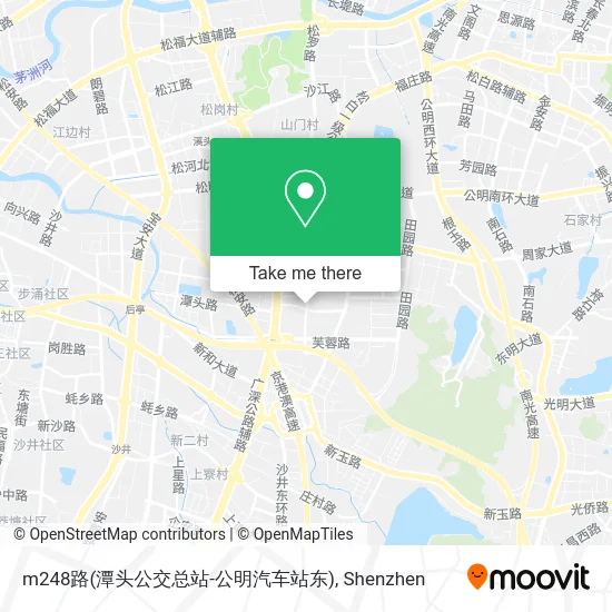 m248路(潭头公交总站-公明汽车站东) map