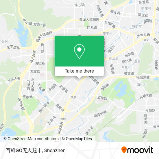 百鲜GO无人超市 map