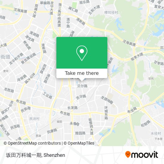 坂田万科城一期 map