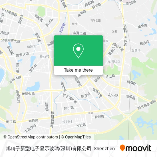 旭硝子新型电子显示玻璃(深圳)有限公司 map