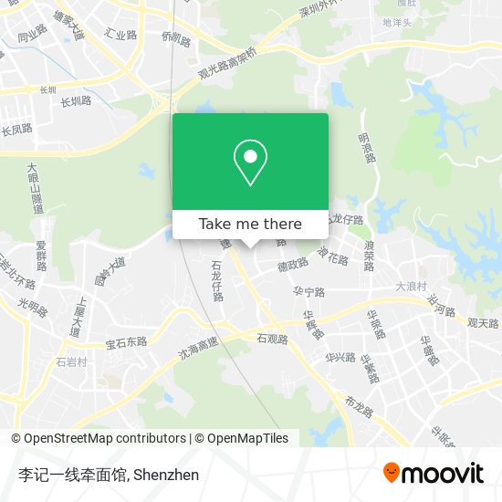 李记一线牵面馆 map