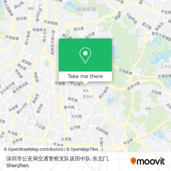 深圳市公安局交通警察支队坂田中队-东北门 map