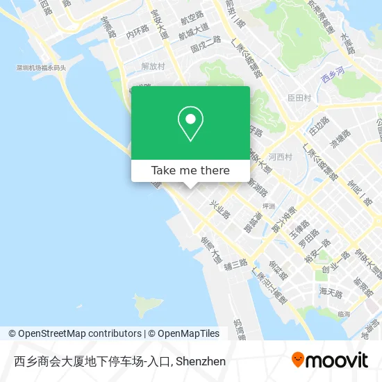 西乡商会大厦地下停车场-入口 map