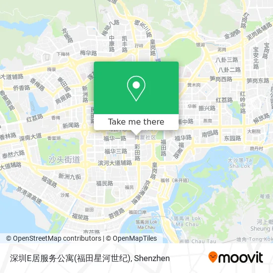 深圳E居服务公寓(福田星河世纪) map