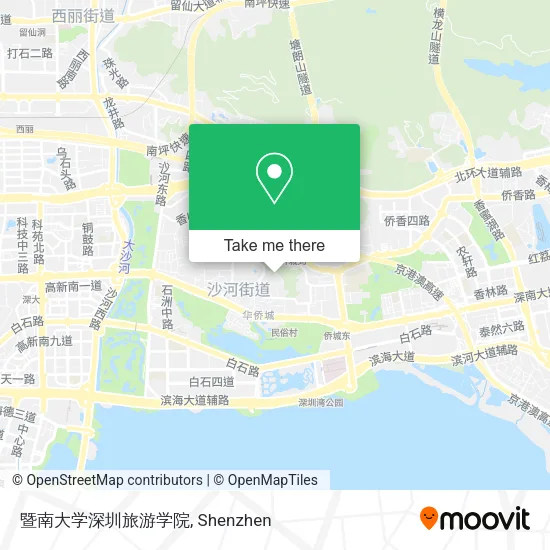 暨南大学深圳旅游学院 map