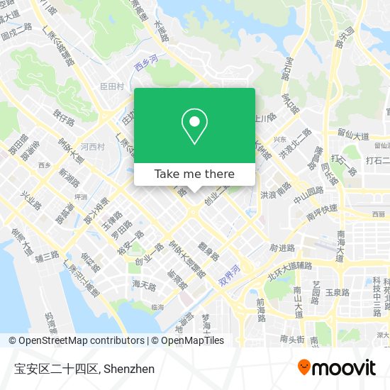 宝安区二十四区 map