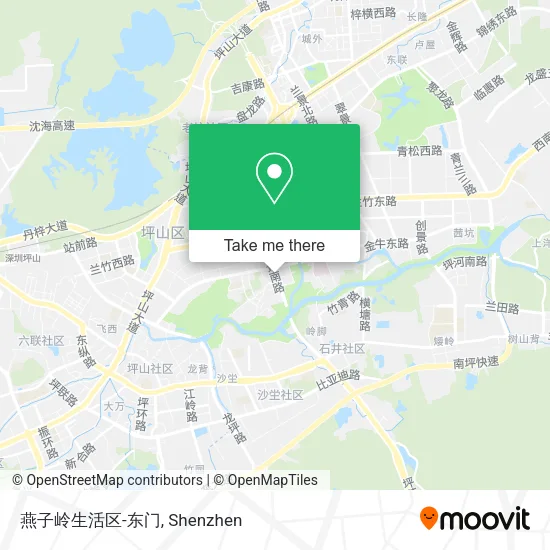 燕子岭生活区-东门 map