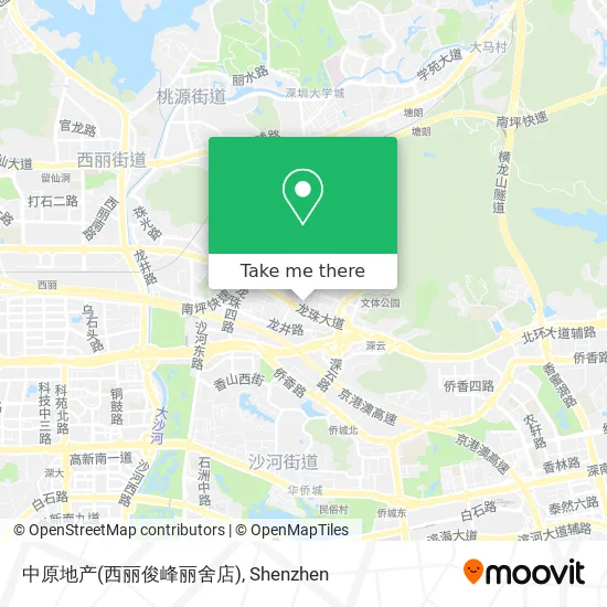 中原地产(西丽俊峰丽舍店) map