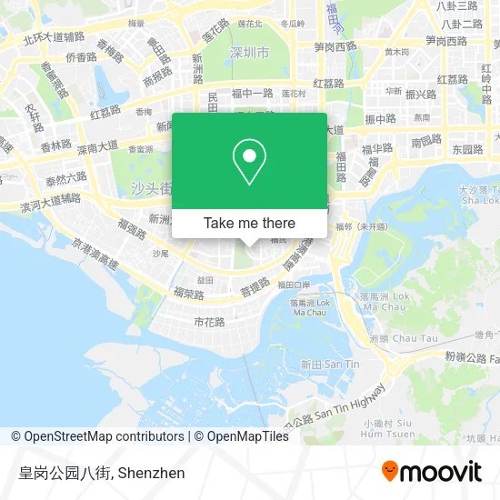 皇岗公园八街 map