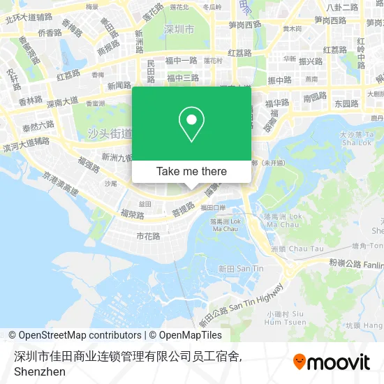 深圳市佳田商业连锁管理有限公司员工宿舍 map