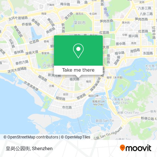 皇岗公园街 map