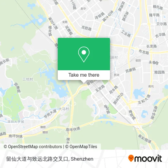 留仙大道与致远北路交叉口 map