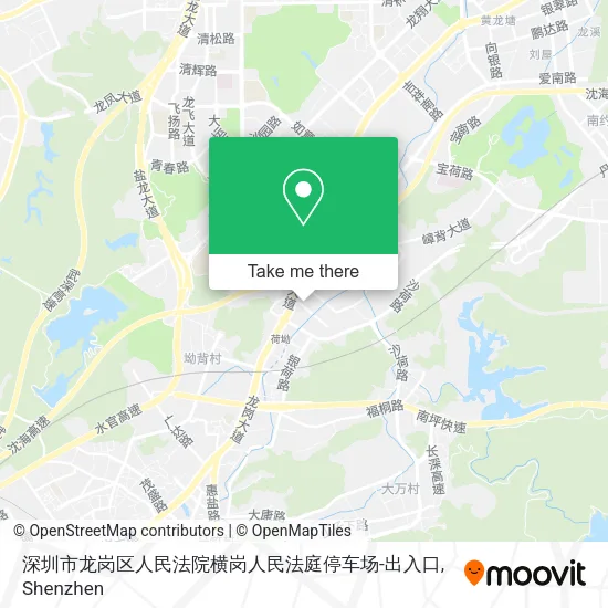 深圳市龙岗区人民法院横岗人民法庭停车场-出入口 map