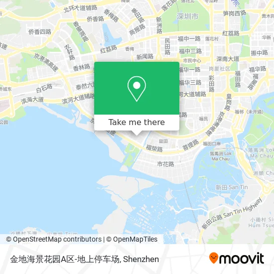 金地海景花园A区-地上停车场 map