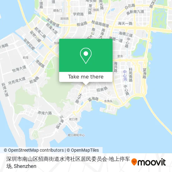 深圳市南山区招商街道水湾社区居民委员会-地上停车场 map