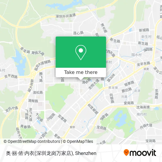 奥·丽·侬·内衣(深圳龙岗万家店) map