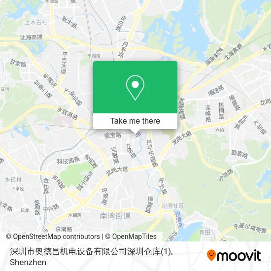 深圳市奥德昌机电设备有限公司深圳仓库(1) map