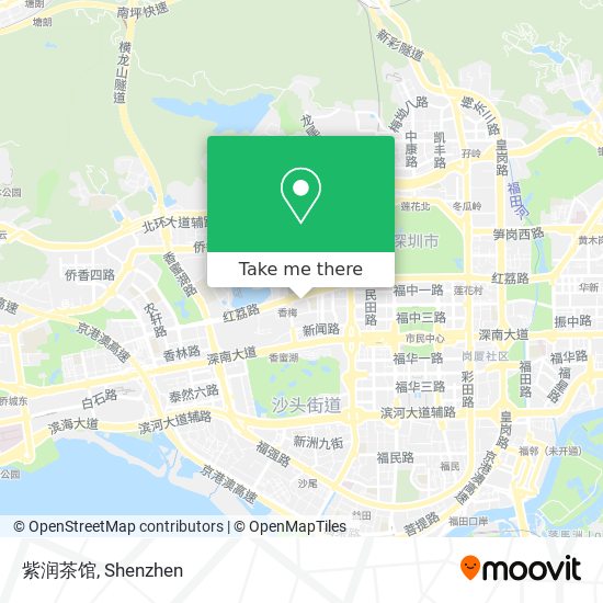 紫润茶馆 map