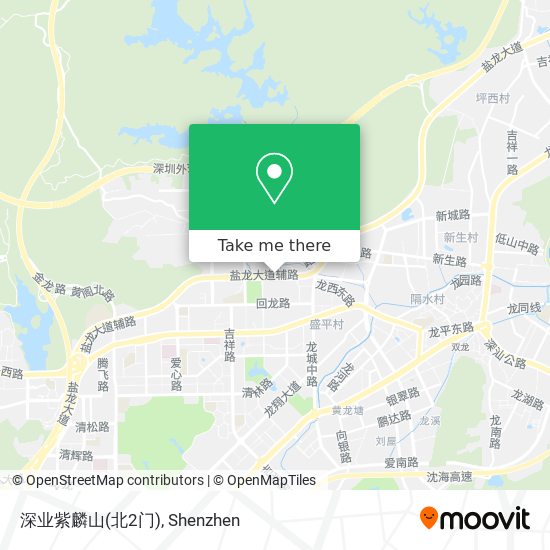 深业紫麟山(北2门) map