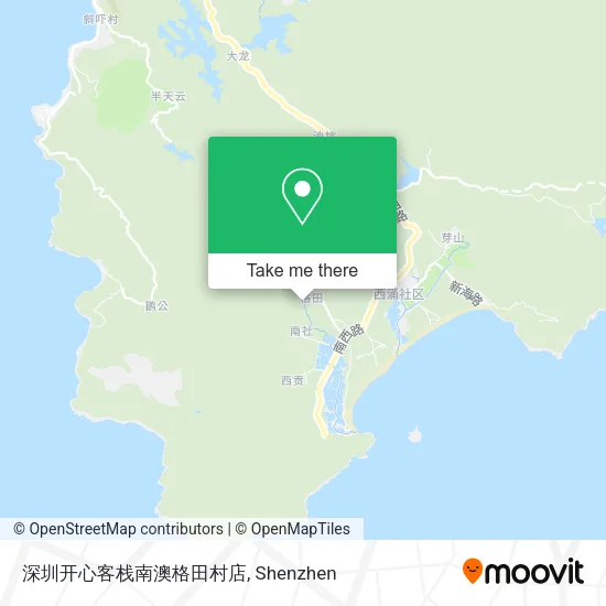 深圳开心客栈南澳格田村店 map