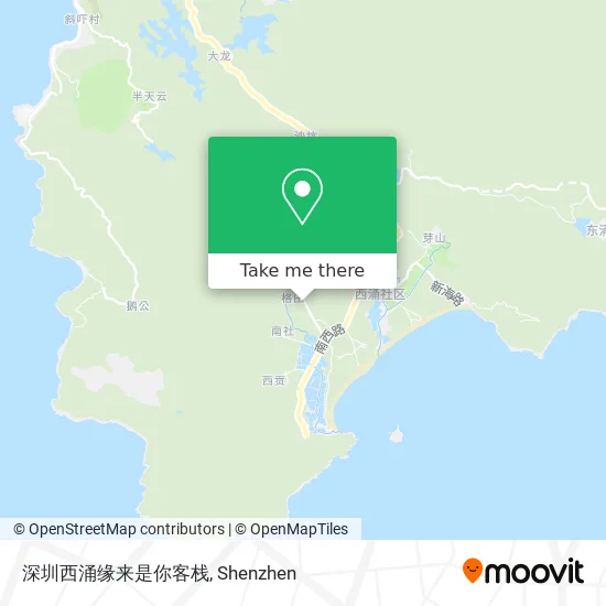 深圳西涌缘来是你客栈 map