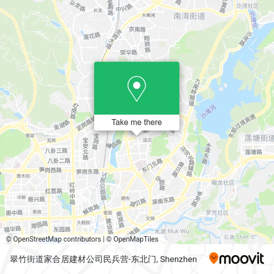 翠竹街道家合居建材公司民兵营-东北门 map