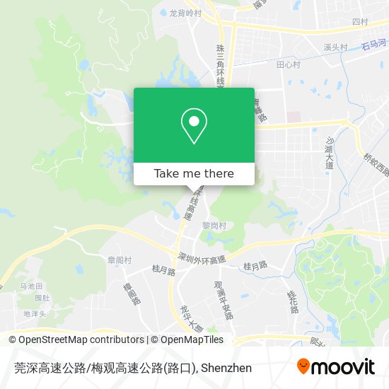 莞深高速公路/梅观高速公路(路口) map