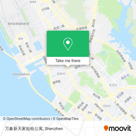 万象新天家短租公寓 map