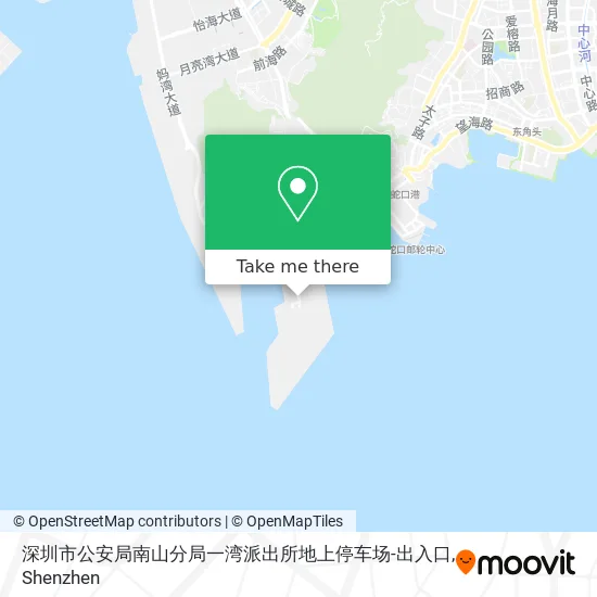 深圳市公安局南山分局一湾派出所地上停车场-出入口 map