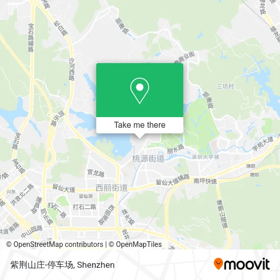 紫荆山庄-停车场 map