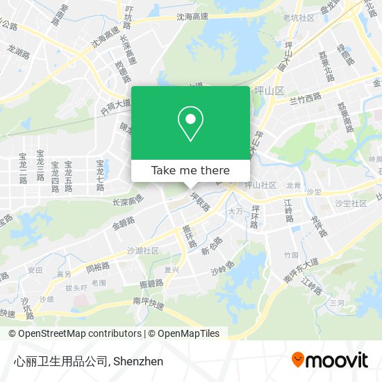 心丽卫生用品公司 map