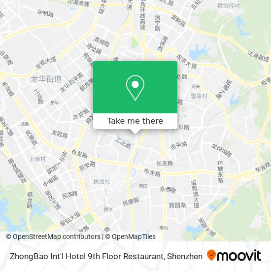 ZhongBao Int'l Hotel 9th Floor Restaurant map