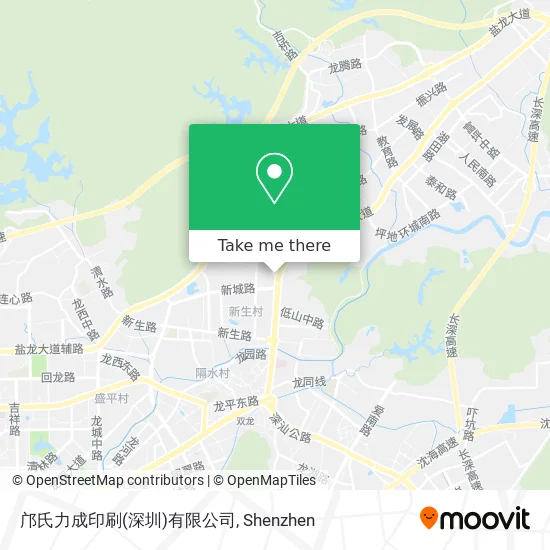 邝氏力成印刷(深圳)有限公司 map