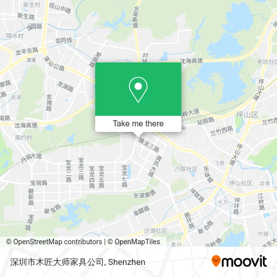 深圳市木匠大师家具公司 map
