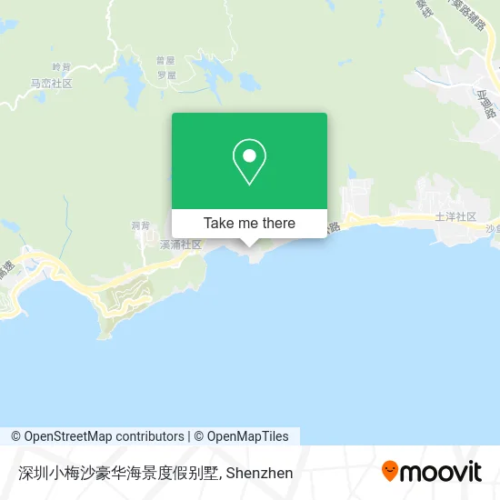深圳小梅沙豪华海景度假别墅 map