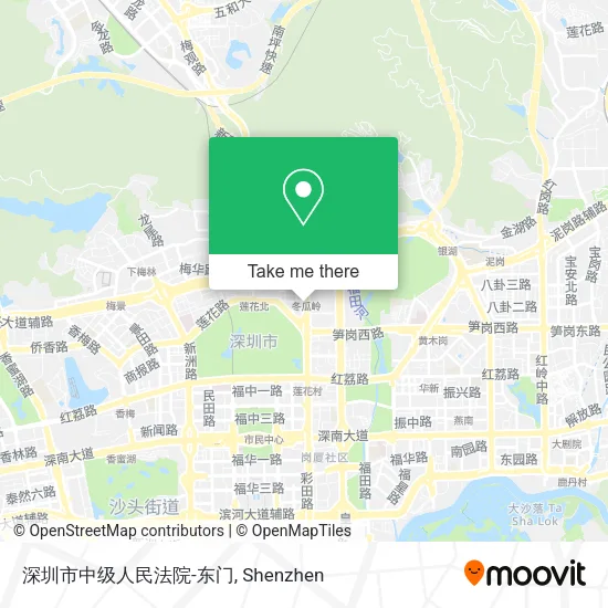 深圳市中级人民法院-东门 map