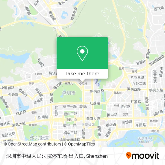 深圳市中级人民法院停车场-出入口 map