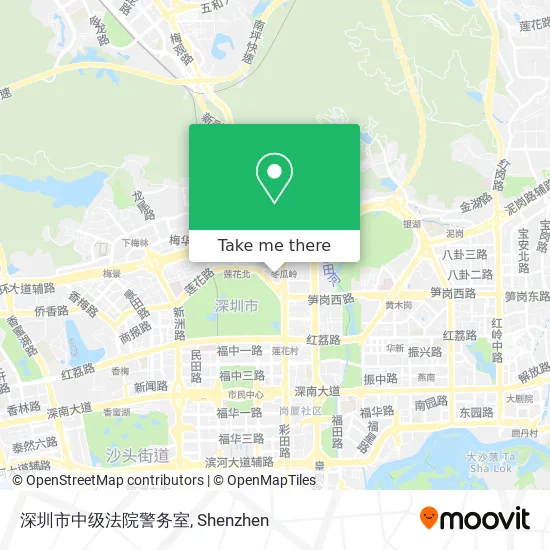 深圳市中级法院警务室 map