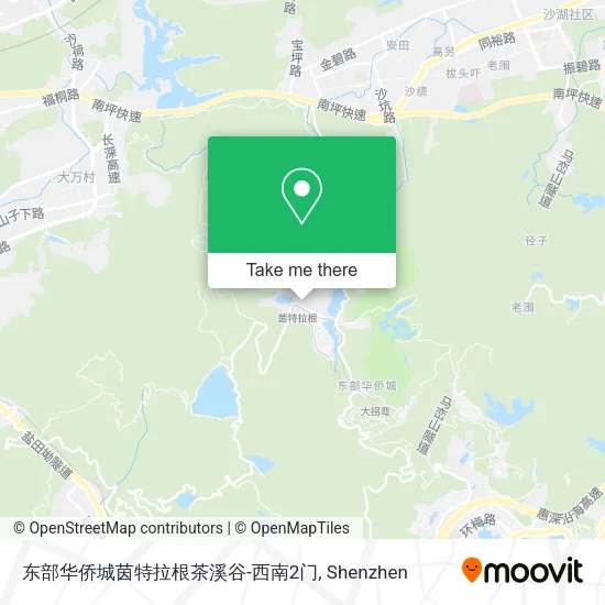 东部华侨城茵特拉根茶溪谷-西南2门 map