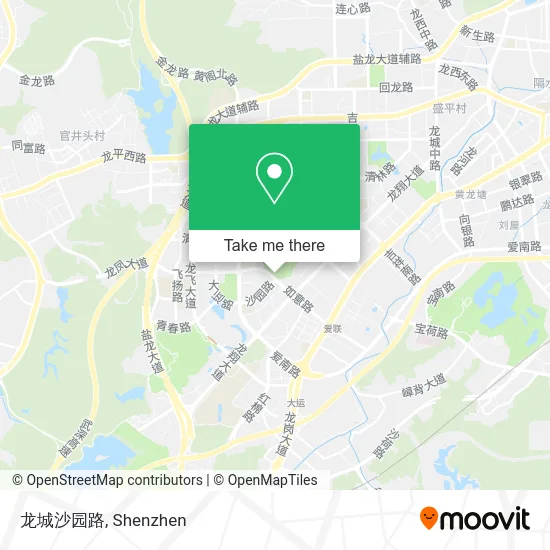 龙城沙园路 map