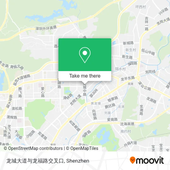 龙城大道与龙福路交叉口 map