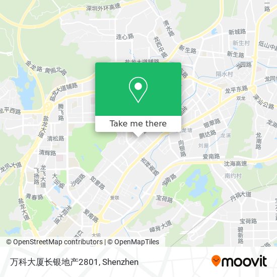 万科大厦长银地产2801 map