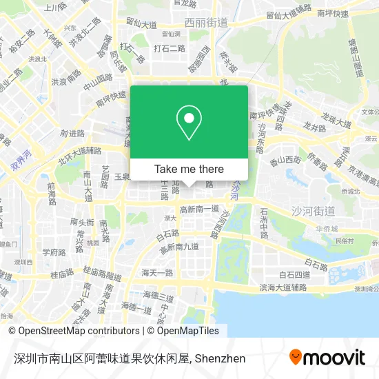 深圳市南山区阿蕾味道果饮休闲屋 map