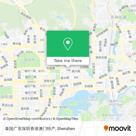 泰国广东深圳香港澳门特产 map
