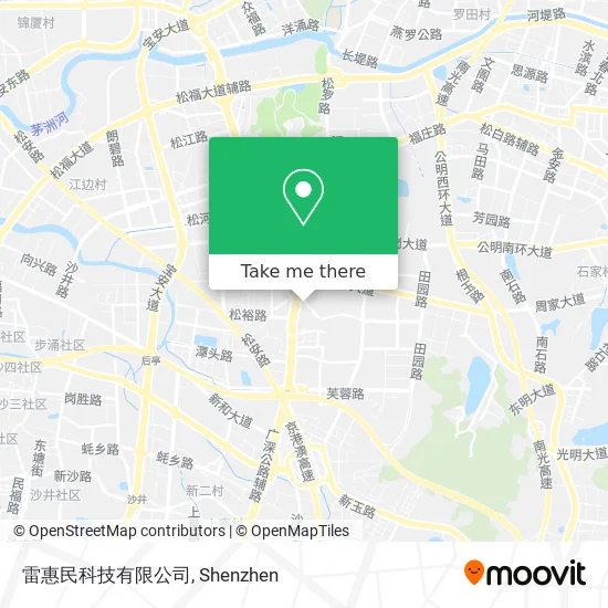 雷惠民科技有限公司 map