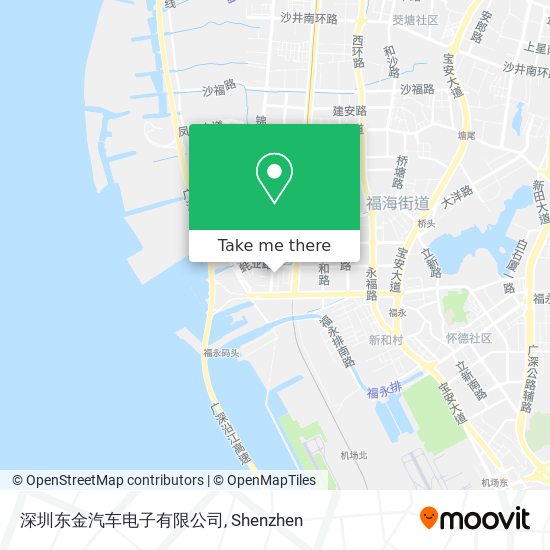 深圳东金汽车电子有限公司 map