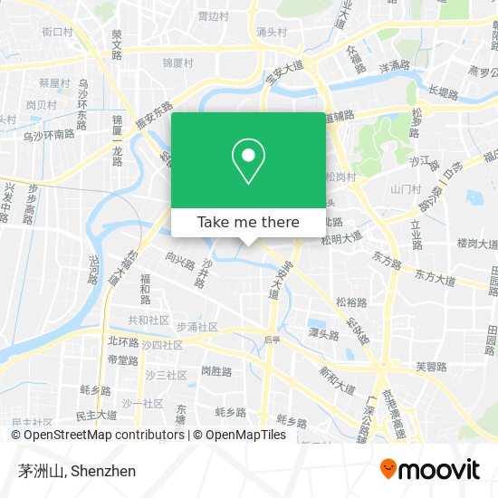 茅洲山 map