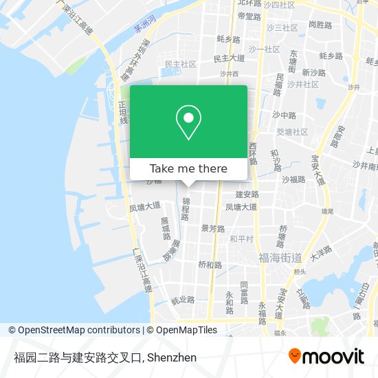 福园二路与建安路交叉口 map