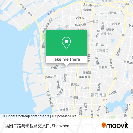 福园二路与锦程路交叉口 map