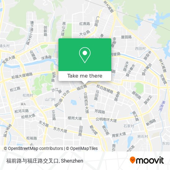 福前路与福庄路交叉口 map